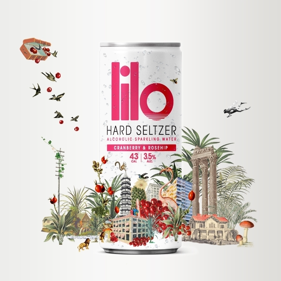 lilo hard seltzer water in a can